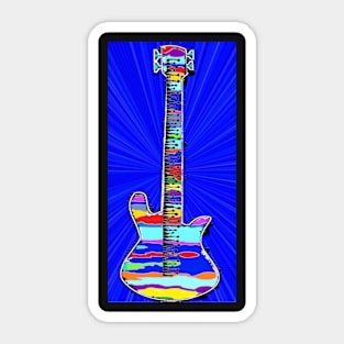 bass blues bassist by LowEndGraphics Sticker